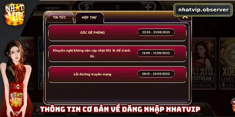 Đăng Nhập Nhatvip - Tham Gia Cá Cược Dễ Dàng Và Nhanh Chóng Các thông tin cơ bản về đăng nhập Nhatvip